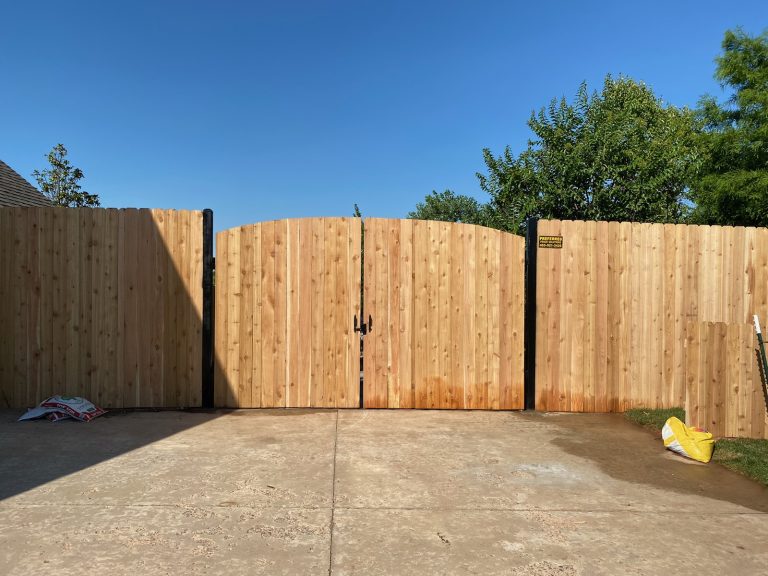 This picture showcases what our fence panels can help you build. Contact Preferred Fence Solutions In Oklahoma City today to order your panels.